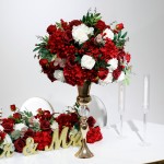 Flower Ball Manufacturer - Artificial Red Roses Centerpiece