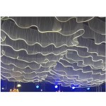 Led Ceiling Drapes Factory - S Shape Wedding Curtain Decor