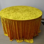 Green Velvet Tablecloth Manufacturer - Polyester Wedding Party