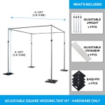 Backdrop Frame Manufacturer - Adjustable Pipe Drape Kit