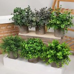 Mini Bonsai Pot Factory - Artificial Eucalyptus Plants