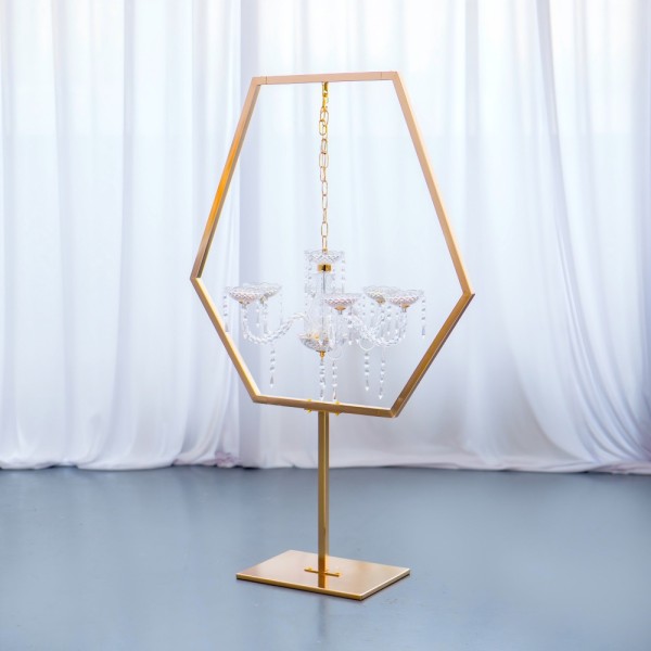 Gold Candelabra Manufacturer - Hanging Candlestick Centerpiece