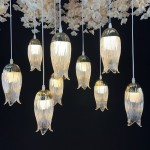 Daffodil Chandelier Manufacturer - Ginkgo Leaves LED Light