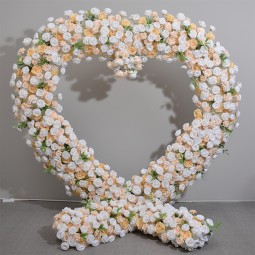 Flower Arch Manufacturer - Champagne Rose Heart Shape