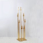 Metal Candlestick Manufacturer - Acrylic Shade Candle Set