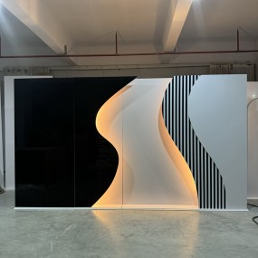 PVC Acrylic Backdrop Factory - Stripe LED Stage Decor
