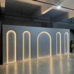 PVC Arch Backdrop Manufacturer - 3D LED Wedding Decoration