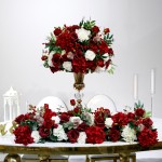 Flower Garland Factory - Artificial Red Roses Runner