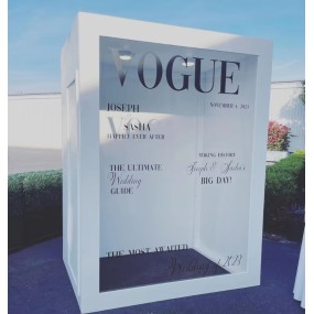 Photo Booth Backdrop Factory - PVC Magazine Box Decor