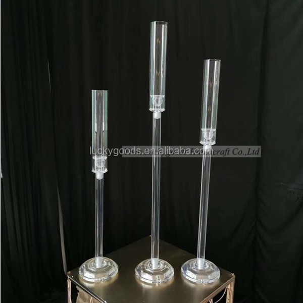 Crystal Candle Holder Manufacturer - Tube Set Table Decor
