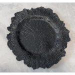 Acrylic Snowflake Plate Factory - Black Gold Wedding Dish