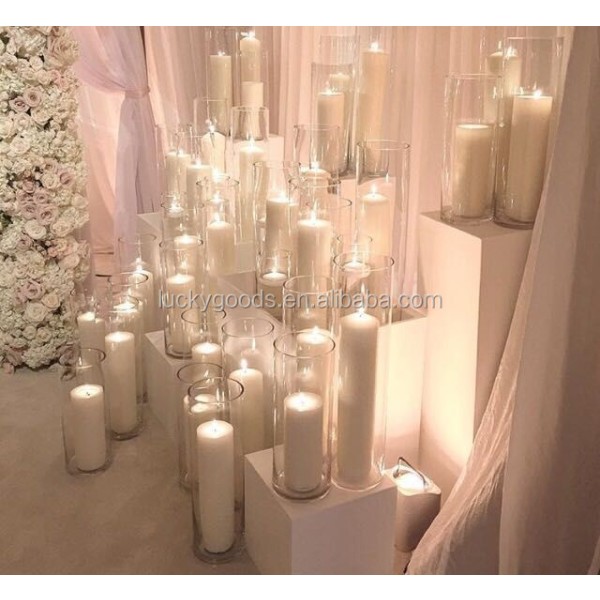 Cylinder Glass Vase Manufacturer - Custom Logo Wedding Decor