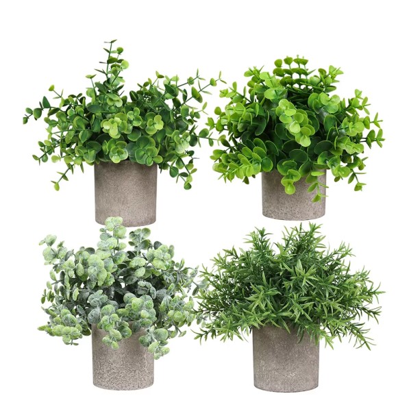 Mini Bonsai Set Manufacturer - Plastic Potted Home Decor