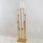 Metal Candlestick Manufacturer - Acrylic Shade Candle Set