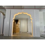 PVC Arch Decoration Factory - Morocco Style LED Backdrop
