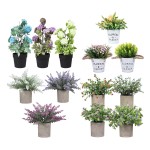 Mini Bonsai Set Manufacturer - Plastic Potted Home Decor