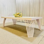 Welding Dining Table Manufacturer - MDF Stainless Steel Base