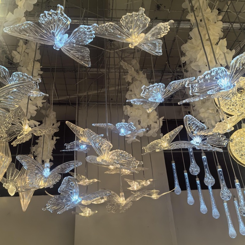 Butterfly Chandelier Manufacturer - Wedding Props Lighting