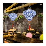 Vietnamese Lantern Manufacturer - Vintage Red Jacquard