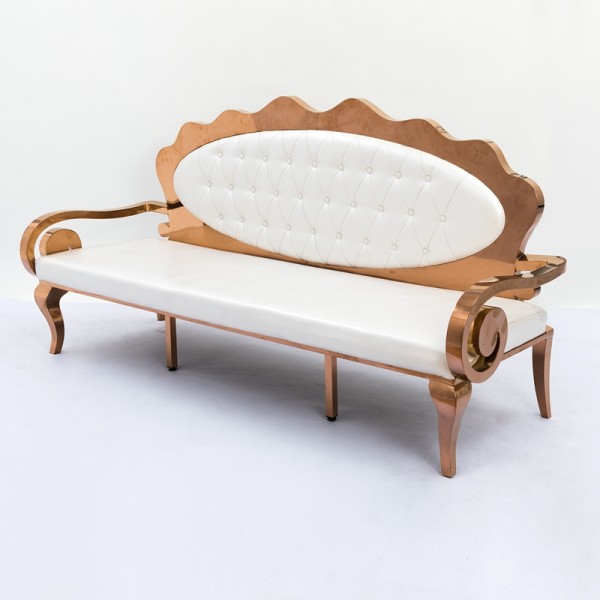 Wedding Sofa Manufacturer - Rose Gold Stainless Steel