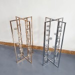 Candlestick Stand Factory - Golden Metallic Flower Stand