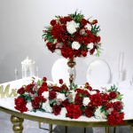 Flower Garland Factory - Artificial Red Roses Runner