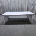 Welding Dining Table Manufacturer - MDF Stainless Steel Base
