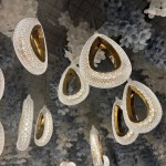 LED Hanging Light Factory - Flamingo Orchid Fabric Lamp