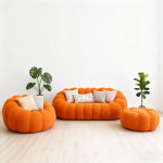 Lazy Sofa Manufacturer - Rotatable Fabric Leisure Sofa