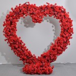 Flower Arch Factory - Red Rose Heart Shape Decor