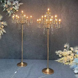 Acrylic Candle Holder Manufacturer - Gold Wedding Centerpiece
