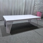 Glass Dining Table Factory - Stainless Steel Wedding Table