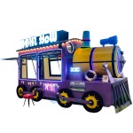 Food Truck Manufacturer - Purple Electric Full Kitchen Trailer