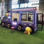 Food Truck Manufacturer - Purple Electric Full Kitchen Trailer