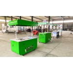 Mobile Snack Manufacturer - Customized Color Green Rickshaw Fast Food