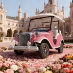 Antique Car Manufacturer - Electric Four-wheel 11 Seat Retro Scenic