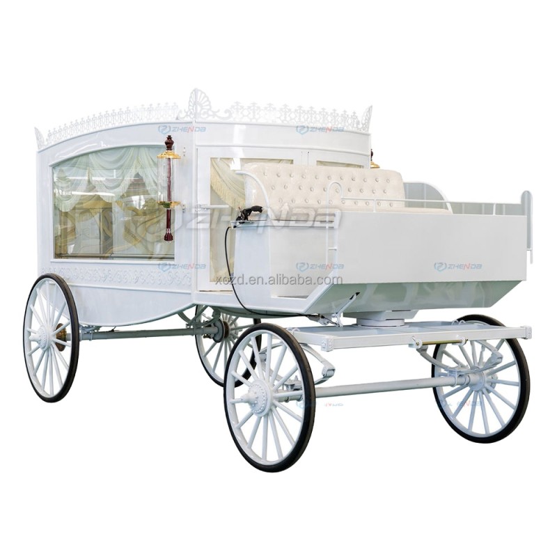 Horse Drawn Hearse Factory - Black Gold Custom Decorated High Quality