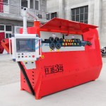 Steel Hoop Bender Factory - Red CNC Bending Machine