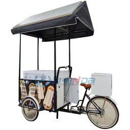 Ice Cream Truck Factory - White Canopy Classic Fashion Pizza Vending