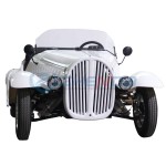 Vintage Car Manufacturer - Brown Original Retro Convertible Luxury Limousine