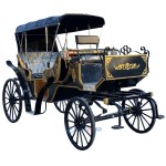 Electric Carriage Manufacturer - Black Four Wheel Sightseeing Vehicle