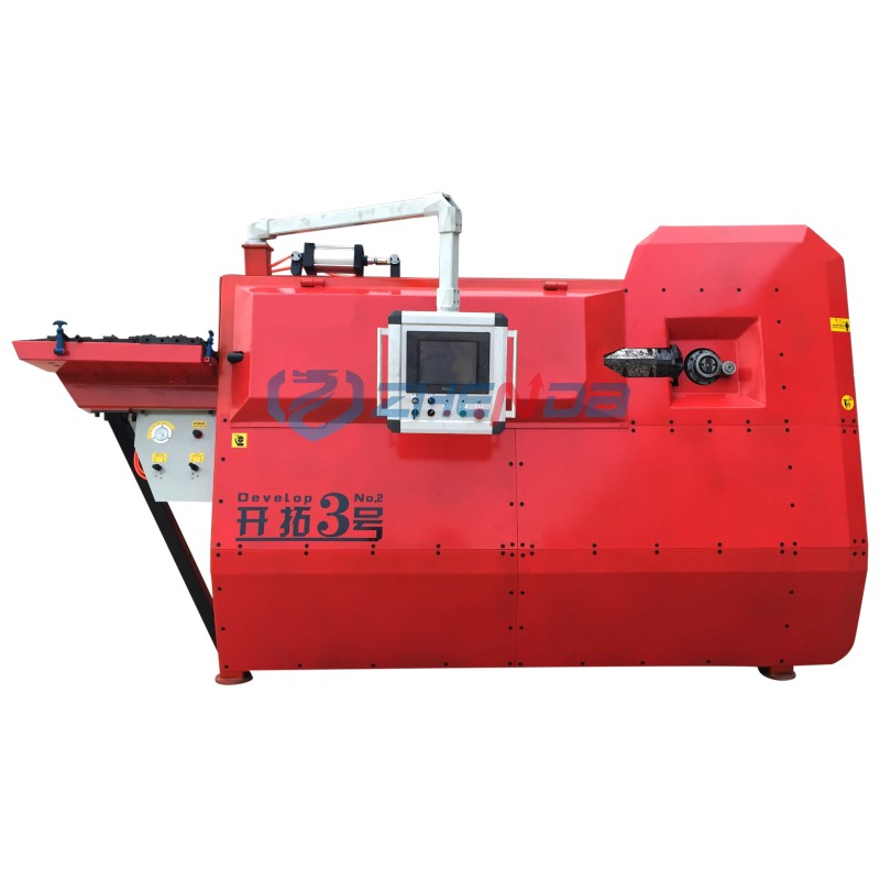 Steel Hoop Bender Factory - Red CNC Bending Machine