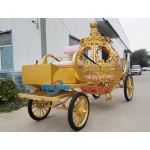 Wedding Carriage Manufacturer - Gold Electric Pumpkin Carriage