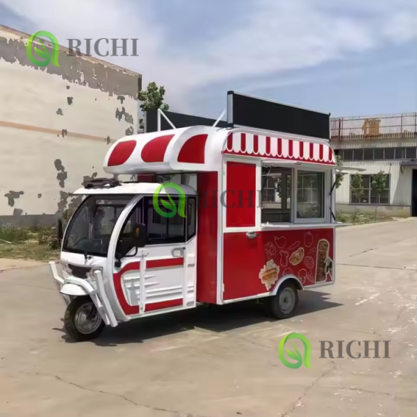 Food Cart Factory - Movable Flower Dining Tricycle