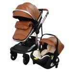 Baby Stroller Factory - 3 in 1 Leather Fabric Set