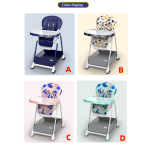 Baby High Chair Factory - White Leather Fabric