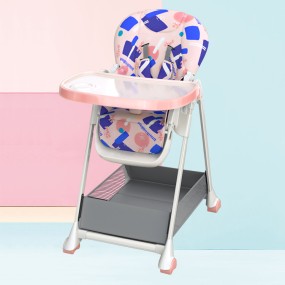 Baby High Chair Factory - White Leather Fabric