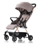 Baby Stroller Factory - Black Fabric Travel Pram