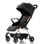 Baby Stroller Factory - Black Fabric Travel Pram