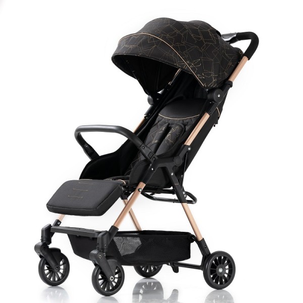 Baby Stroller Factory - Black Fabric Travel Pram